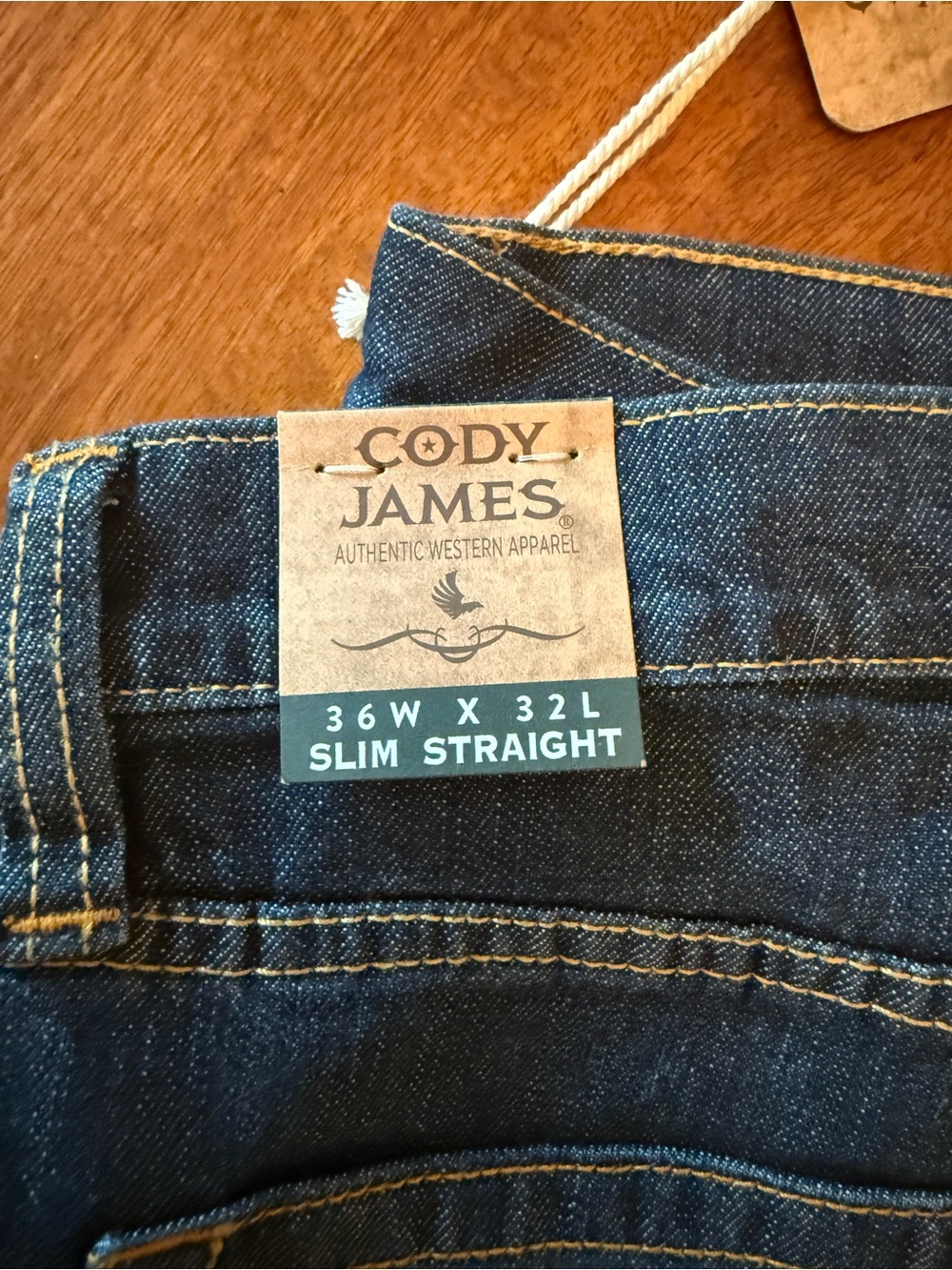 Cody James Slim Straight Jeans - Dark Blue Denim